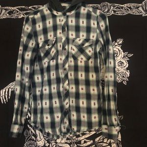 Empire hooded flannel